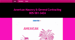 Desktop Screenshot of americanmasonrygeneralcontracting.com